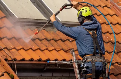 Démoussage et hydrofuge de toiture à Frédille